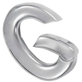 uGems Sterling Silver Oval Spring Gate Connector Clasp 925 Necklace Pendant Clasp for Charms, 9.5mm x 6mm Lengthener with Push Gate Lever, Durable Jewelry Attachment for Necklaces & Bracelets