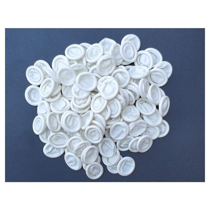 ANSLYQA Finger Cots, (Medium,1200 Pcs) Disposable Latex Finger Covers Anti