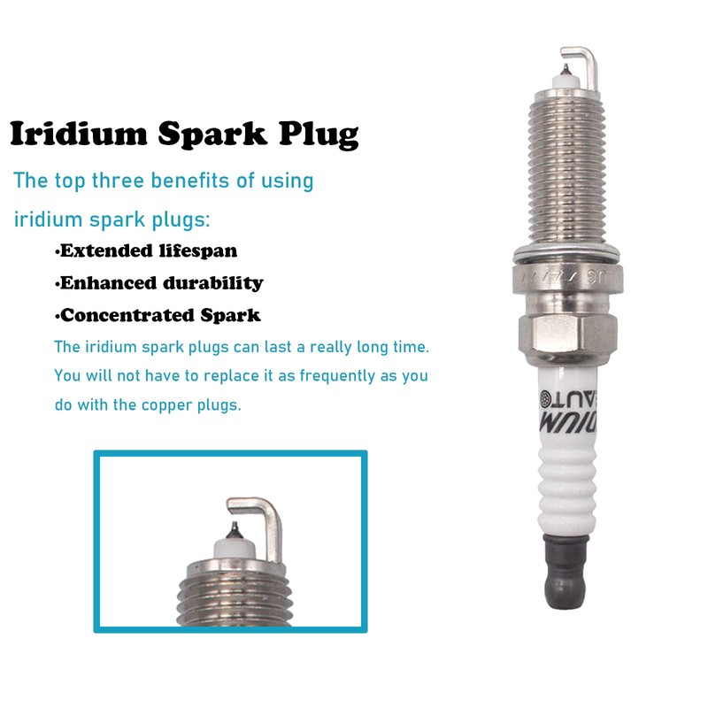 OYEAUTO Ignition Coil Pack Iridium Spark Plug Pack DG508 Set