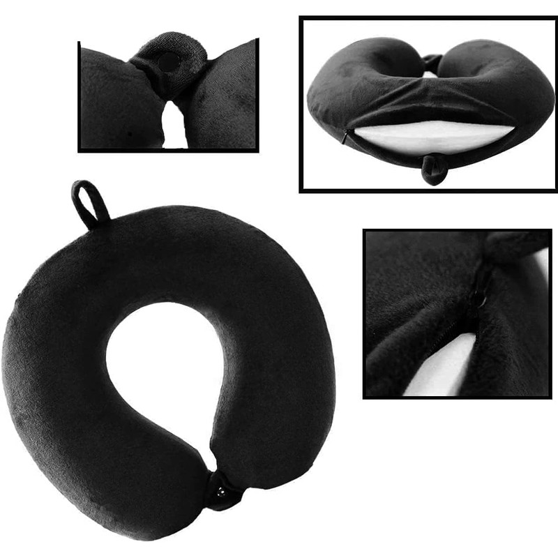 XinYiSheng Travel Neck Pillow - 100% Memory Foam Support Pillow