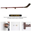 2Pieces Hockey Stick Display Wall Mount，Hockey Stick Hanger Holder，Hockey Stick