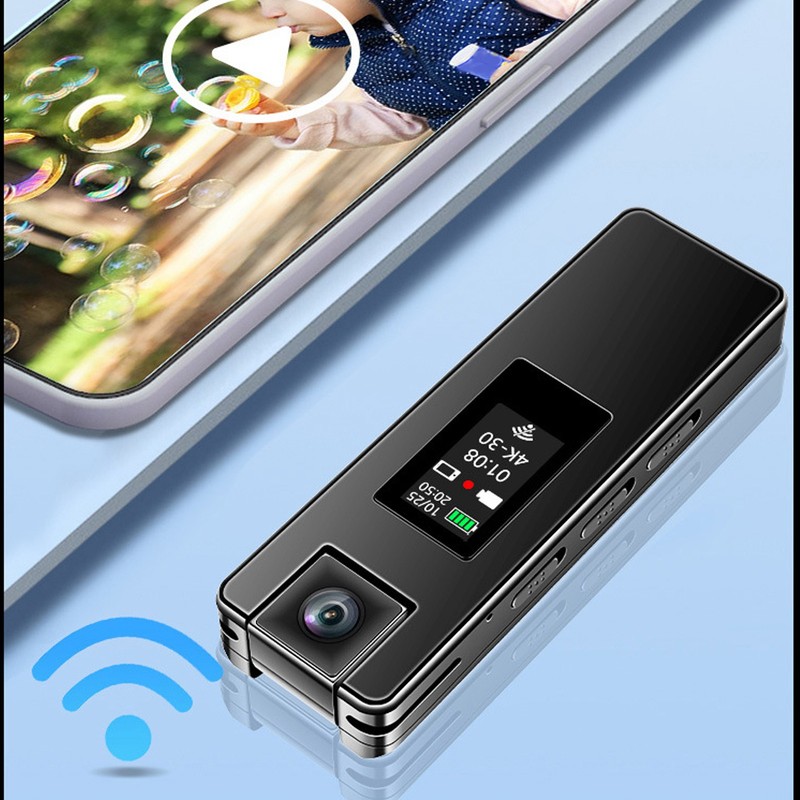 WiFi Body Camera 4K HD Motion Detection 1500mAh 180 Degree