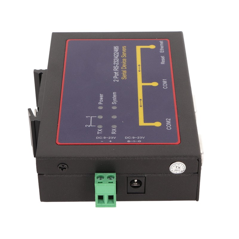 Serial Device Server Dual Port RS232 485 422 to Ethernet