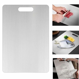 1 piece of stainless steel kitchen cutting board, 304 cutting board,Double-Sided Food Grade Stainless Steel Cutting Board, Chopping Boards for Kitchen