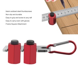 Stair Gauges for Framing Square, Aluminum Alloy Hex Flat Framing Jig for Stair Layout Woodworking