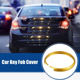 ACROPIX Aluminum Alloy Car Remote Key Fob Cover Shell Case for Mini Cooper Smart Key R55 R56 R57 R58 R59 R60 - Pack of 1 Gold Tone