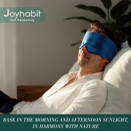 Joyhabit Silk Sleep Mask for Women and Men, Ocean Teal, Luxurious Comfort for Relaxation & Beauty Sleep, Ultra Soft & Breathable, Protects Hair & Skin
