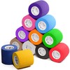 Inksafe Assorted Colours Self Adherent Cohesive Bandages 5cm x 4.5m