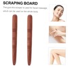FRCOLOR 2pcs Wooden Acupressure Massage Rods Set Multi-Functional Foot Massaging