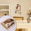 DRMFLE DIY Wooden Key Holder, Key Hooks with 6 Hooks