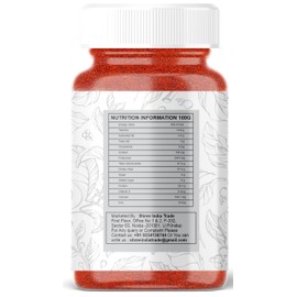 AYURVEDASHREE Kashmiri Chilli Powder (Deggi Mirch, Low Heat) Ground Indian Spice 100gm PET Jar | All Natural | Salt-Free | Vegan | Red Pepper Powder