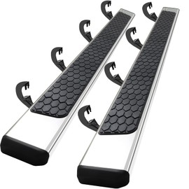 COMNOVA 6.5”Side Steps Running Boards Compatible with 2007-2018 Chevy Silverado/Gmc Sierra 1500(Include 2019 1500 Ld)&2017-2019 2500HD 3500HD. Step Bars Running Boards for Silverado Crew Cab.