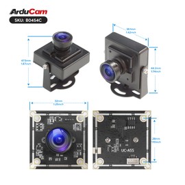 Arducam OV5648 USB Camera Module, 5MP USB Webcam, 110°(D) Wide Angle Manual Focus USB Camera for Windows, Linux, Android, and Mac OS
