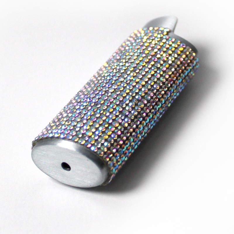 HUMWE Bling Rhinestone Crystal Lighter Case Cover Sleeve Metal Shiny