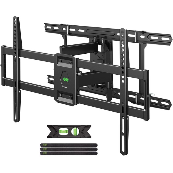 USX Mount UL Listed TV Wall Mount for 42"-85" TVS, Fits 16" 18" or 24" Studs, Full Motion Bracket Tilt Swivel Extension with Dual Articulating Arms, Max VESA 600x400mm, Load 110lbs