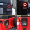 Tail Light Cover Dog Paw Aluminum Alloy Covers Guards Compatible