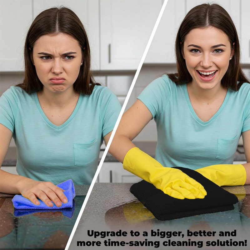 Towelogy® Heavy Duty Microfibre Cleaning Cloths for Home All Purpose