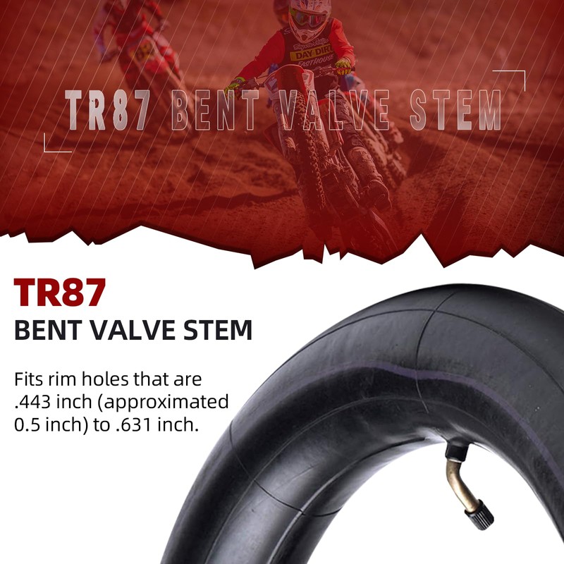 (2 Pack) AR-PRO 3.00/3.50-12" Exact Replacement Dirt Bike Inner Tubes