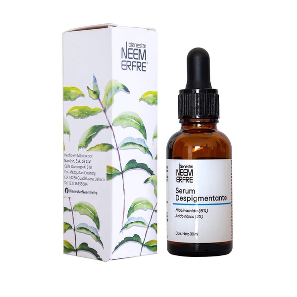 Bienestar NEEM ERFRE Serum despigmentante con Niacinamida 5 Vitamina C