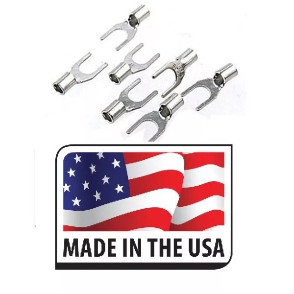 Made in USA (1000) 22-18 #10 NON INSULATED FORK SPADE