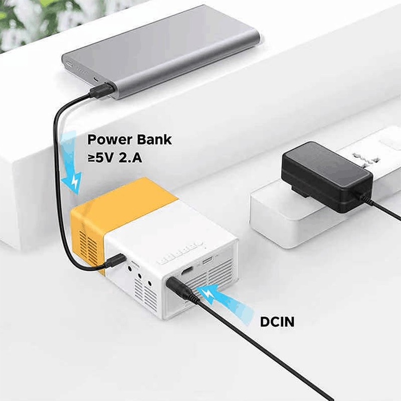 YG300 Mini Projector Audio YG-300 HD USB Mini Projector Support