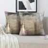 Alricc Beige and Grey Throw Pillow Covers 18X18 Brown Abstract