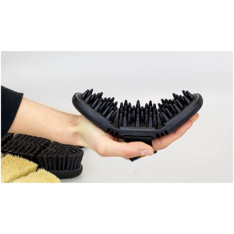 Marengos FLEX Massage Curry Comb Black / Grey