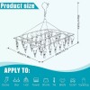 SANBREVE Tendedero Portatil Ropa Secadora Acero Inoxidable 40 Pinzas