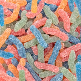Sour Gummy Worms | 2 Pound Bag | Soft and Chewy Vegan Candy Bulk | Assorted Fruit Flavors Gummi Worms for Party Favors and Candy Buffets | Gelatin Free Jellies