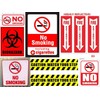 eSplanade Designated Smoking Area Sign Decal Sticker - Easy to