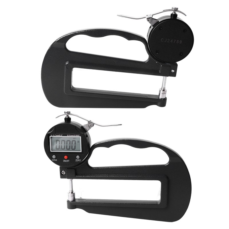 Digital Thickness Gauge 0.0005in 0.01mm Resolution 0 to 12.7 X