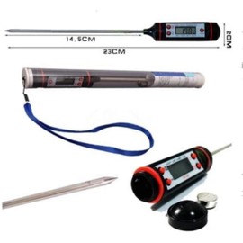 Kitchen Thermometer Meat Thermometer Ultra Slim Instant Read with Button °C/°F - Grill, BBQ, Steak, Candy, Milk, Water, Bath, Pastry Energy01