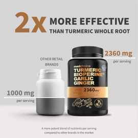 MedChoice | Curcumina de Cúrcuma 4 en 1 con Bioperina 2360 mg | 120 Cápsulas