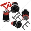APIELE 16mm Latching Push Button Switch 12V On Off Aluminium
