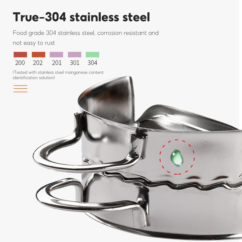 Dumpling Maker, 5 Pcs Dumpling Maker Set, Stainless Steel Dumpling
