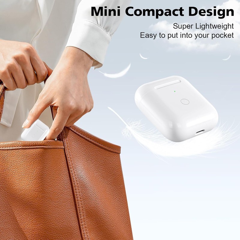 Gadihua Wireless Charging Case Replacement for AirPods 1/2, Compatible with