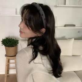 LONEEDY 6PCS Wide Padded Headband for Women Cotton Neutral Color Sponge Thick Hairband for Girls Non-Slip Solid Hair Band (Mixed colors 6PCS, One Size)