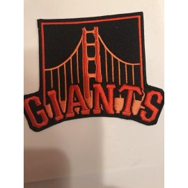 SF San Francisco Giants Vintage Embroidered Iron On Patch 4.5" X 3.5"