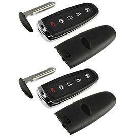 Shell Case Key Fob Keyless Entry Remote fits Ford Edge Expedition Explorer Flex Focus Taurus Lincoln MKX MKS MKT Navigator 2011 2012 2013 2014 2015 2016 (M3N5WY8609), Set of 2