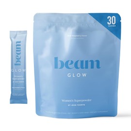 Beam Glow Women's Wellness Supplement, Cortisol Support with Ashwagandha for Women, Daily Vitamins for Cycle Health, Mood, Energy & Stress Support with Selenium, Zinc, Vitamin A, Biotin, B Vitamins
