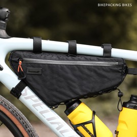 abamita Bicycle Frame Bag Bike Triangle Bag Waterproof Bike Bag 2.9L with Dual Side Mesh Pockets for MTB Road Bike Cycling Commuting and Outdoor Adventures
