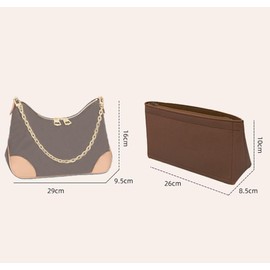 Lckaey Felt Purse Organizer Insert for boulogne inner bag boulogne coffee table 2075coffee