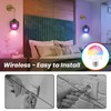 EIDEARAY Battery Operated Wall Sconce, Wireless Wall Sconces RGB Color