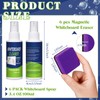 Fuyoooo 6 Pack Whiteboard Cleaner 3.4 Fl oz Dry Erase