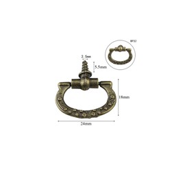 BAMI-LEE House 10PCS Round Drawer Pull Rings Vintage Knob Cabinet Cupboard Drawer Pull Handle Knob Single Hole Cabinets Pulls for Dresser Drawer, Cabinet, Cupboard, Chest, Wardrobe, Bookcase