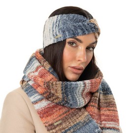 Seeberger Ladies Multicoloured Boucle Headband Blue One Size