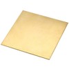 TOP-VIGOR 1Pcs H62 Brass Sheet 100mm x 100mm x 1mm,
