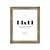 14x11 Gunmetal Ornate Photo Frame With White Mat For 11x9
