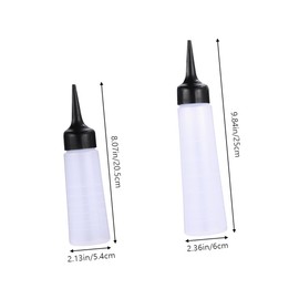 Healeved 4pcs Applicator Bottle for Hair Plastic Hair Dye Bottle Travel Empty Bottle Hair Color Bottle Black