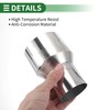 X AUTOHAUX 2.5"OD to 3.5"OD Mandrel Exhaust Bend Elbow Concentric